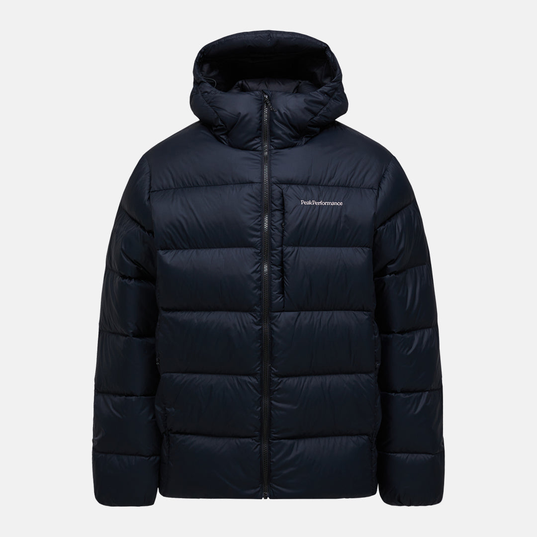 Men's Peak Performance Frost Down Puffer Jacket in Black — view 2