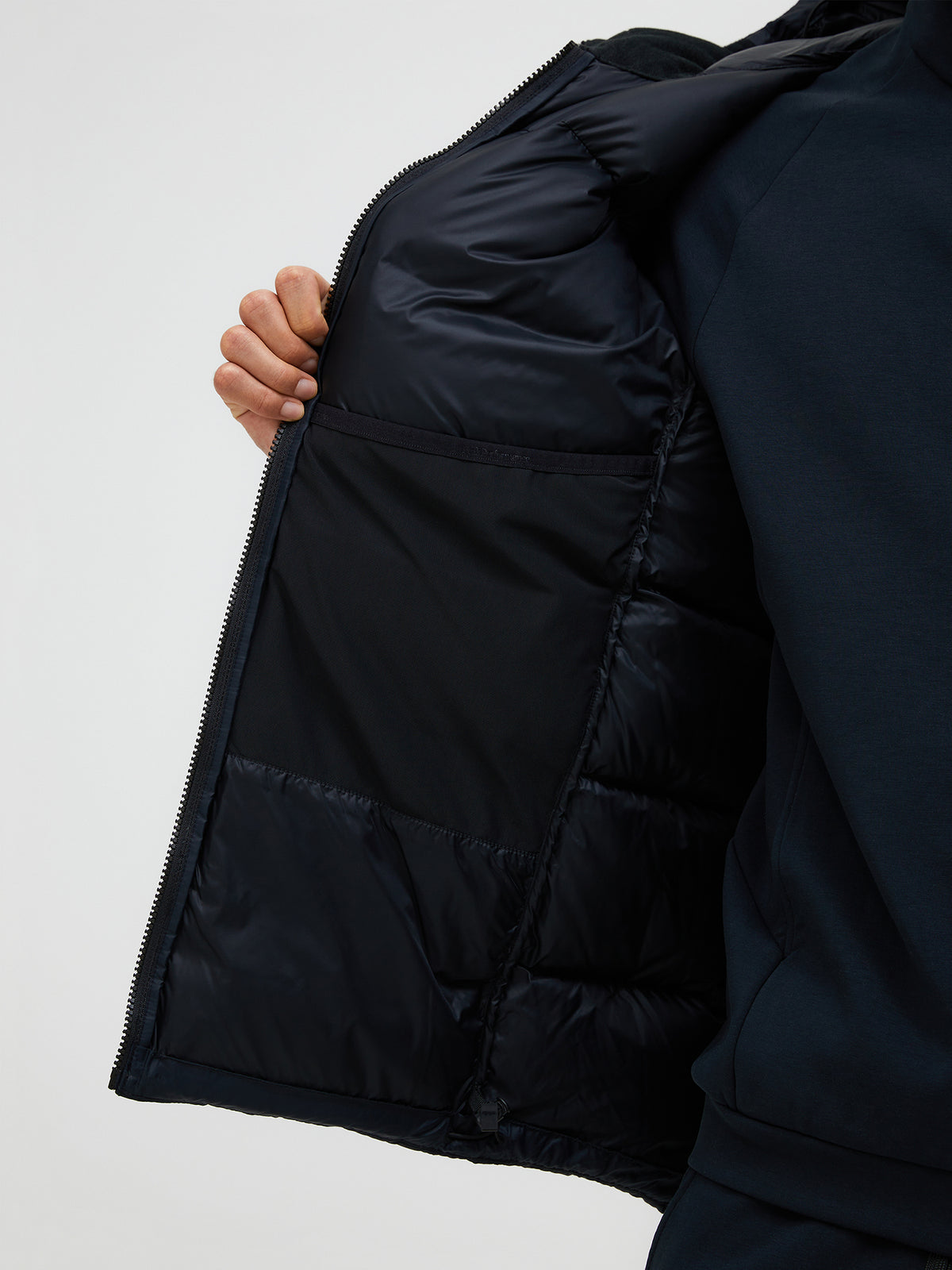 Men's Peak Performance Frost Down Puffer Jacket in Black — view 8