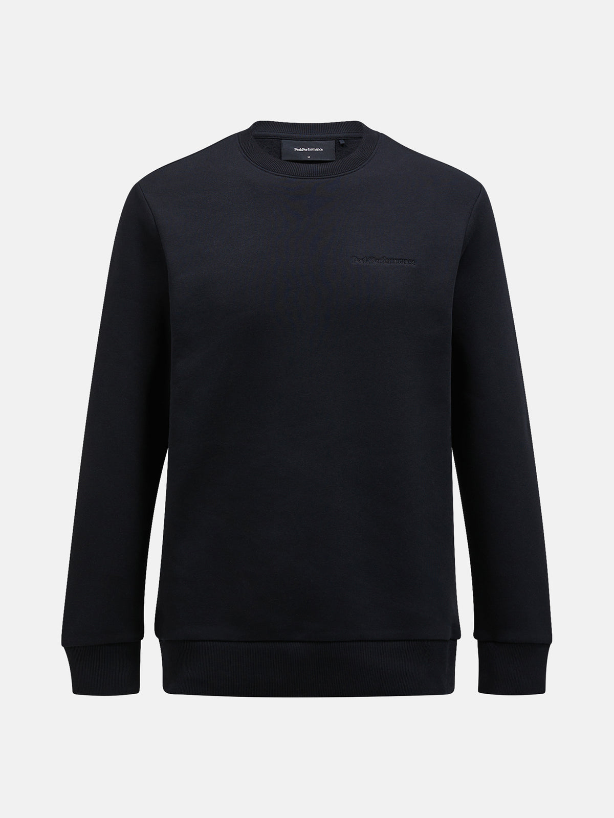 Men's Peak Performance Original Small Logo Crew in Black — view 7