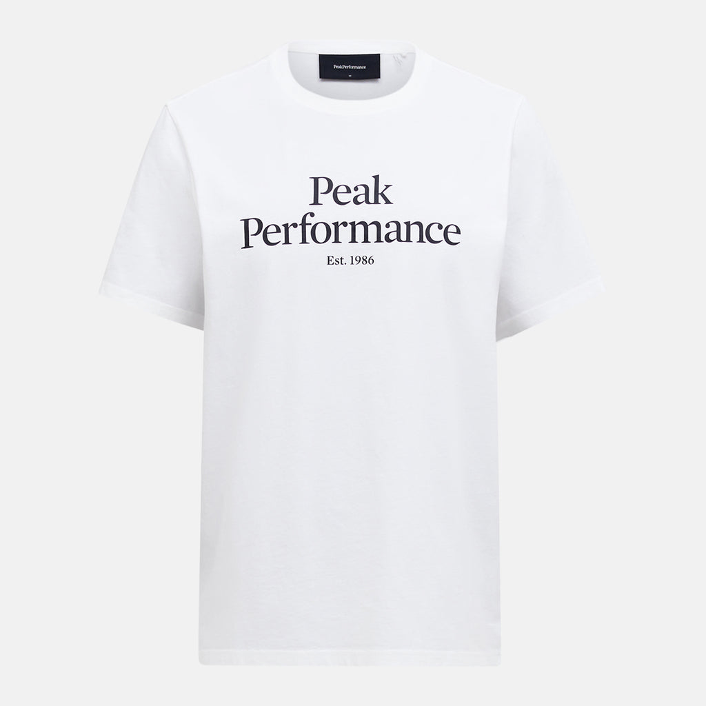 Men's Peak Performance Original Tee in Off White/Black — view 2