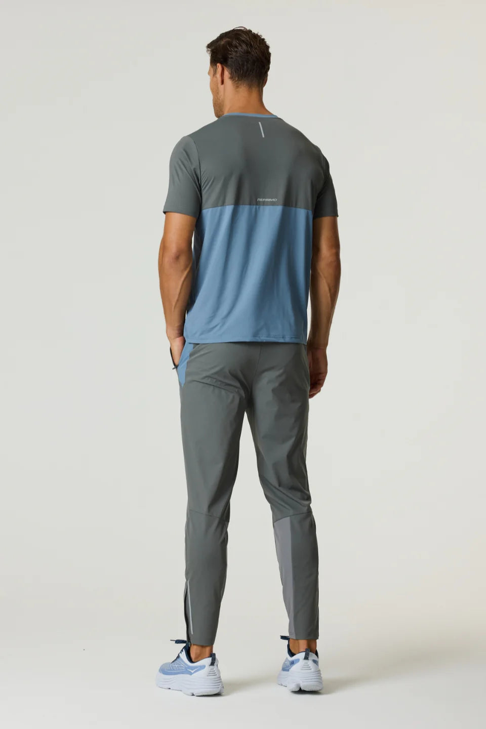 Men's Reprimo Airforce Blue Gunmetal Flight Tracksuit Pant — view 3