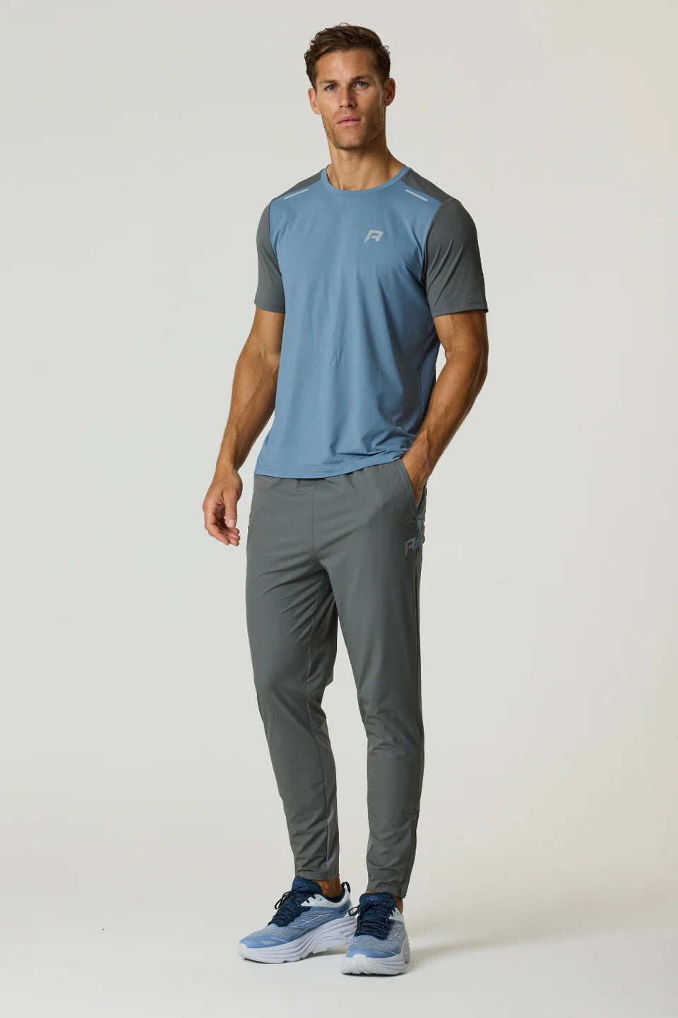 Men's Reprimo Airforce Blue Gunmetal Flight Tracksuit Pant — view 4