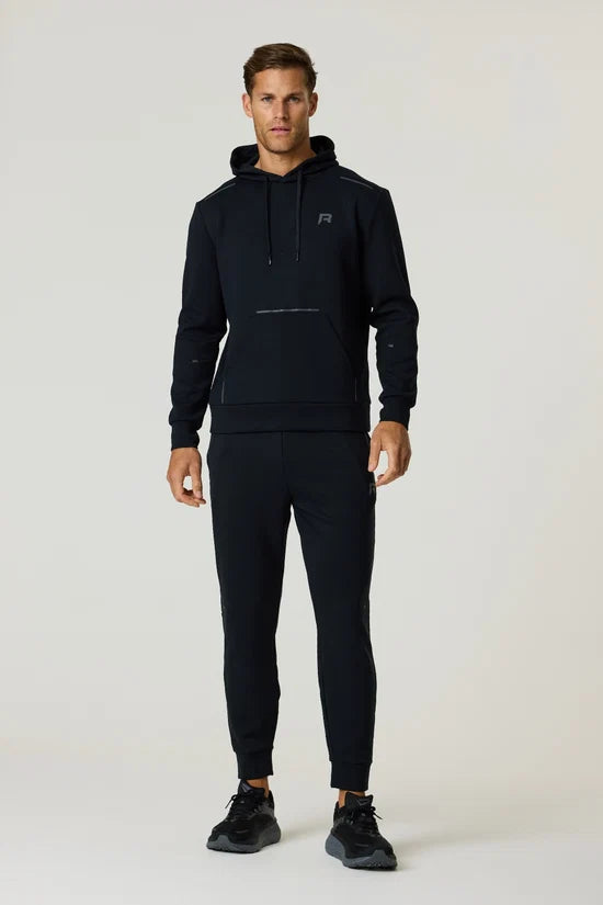 Men's Reprimo Black Motion Hoodie & Jogger Tracksuit Set