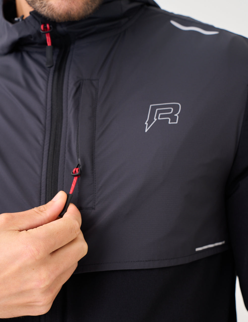 Men's Reprimo Black Red Summit Windbreaker — view 5