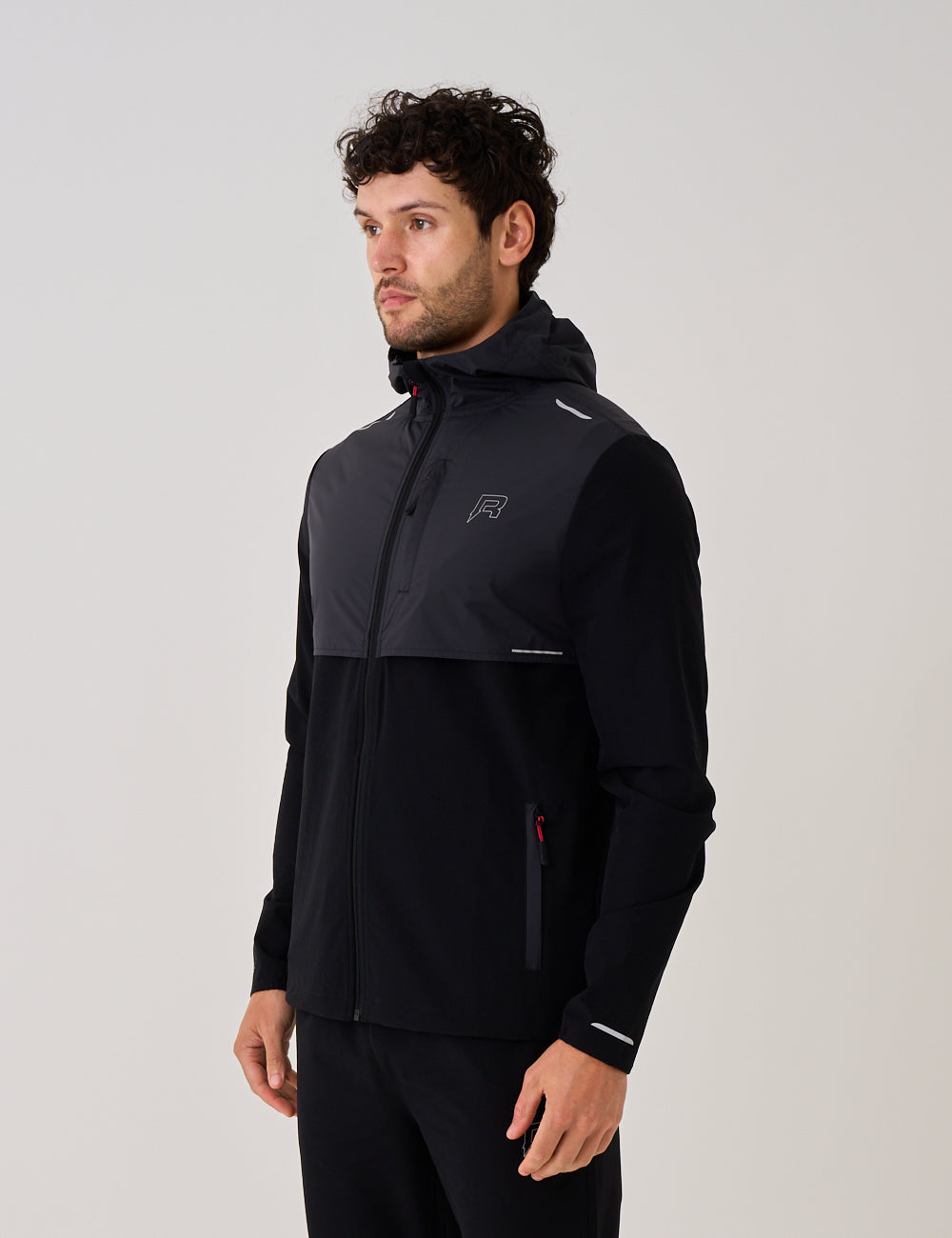 Men's Reprimo Black Red Summit Windbreaker & Pant Set — view 2
