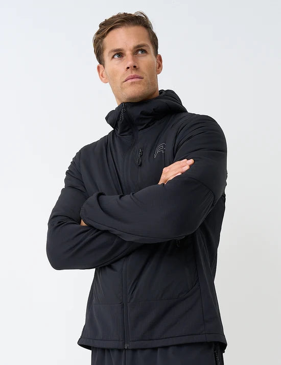 Men's Reprimo Caldex Insulated Hybrid Jacket & Pant Tracksuit Set Black