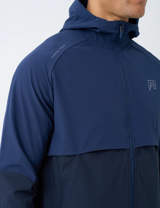 Men's Reprimo Curve Windbreaker & Jacket Tracksuit Set Marine Graphite Blue