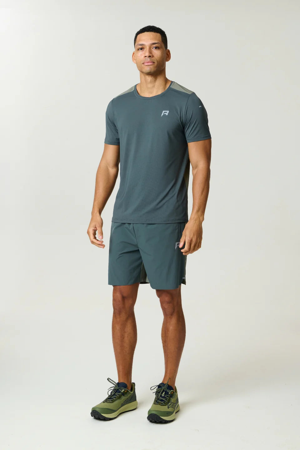 Men's Reprimo Dark Moss Khaki Clima T Shirt & Short Set
