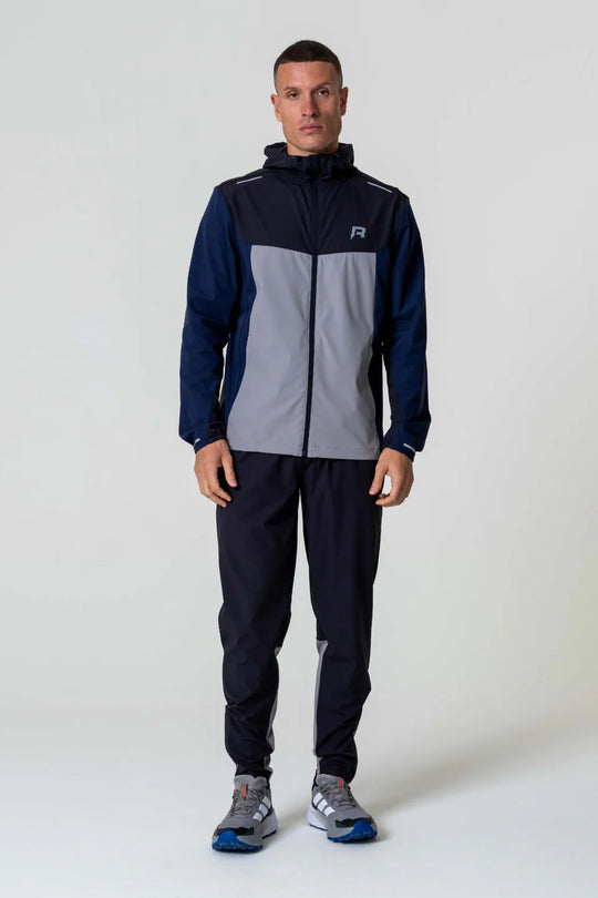 Men's Reprimo Dark Navy Grey Flight Jacket & Pant Tracksuit Set