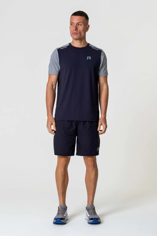 Men's Reprimo Dark Navy Grey Flight T-Shirt & Short Set