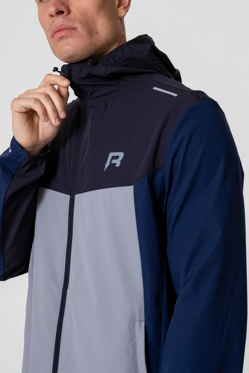 Men's Reprimo Dark Navy Grey Flight Windbreaker Tracksuit Jacket – ODs ...