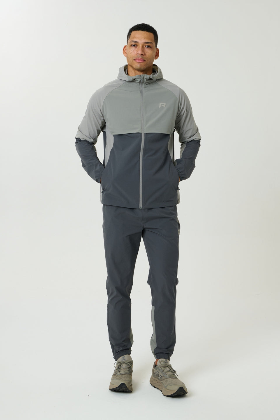 Men's Reprimo Faded Dune Slate Vortex Windbreaker Jacket — view 2