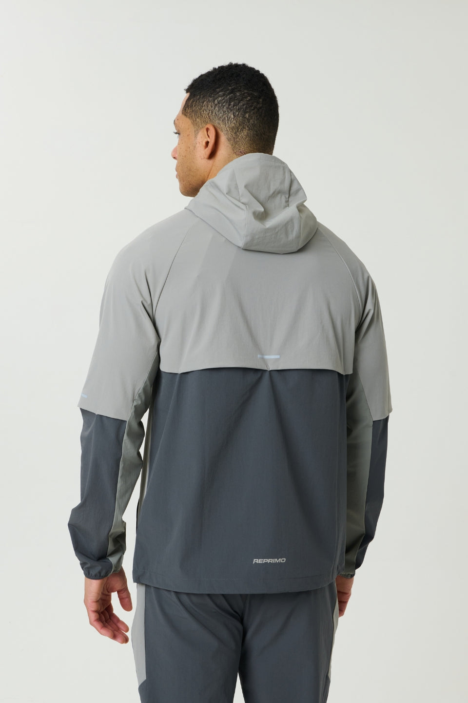 Men's Reprimo Faded Dune Slate Vortex Windbreaker Jacket — view 4