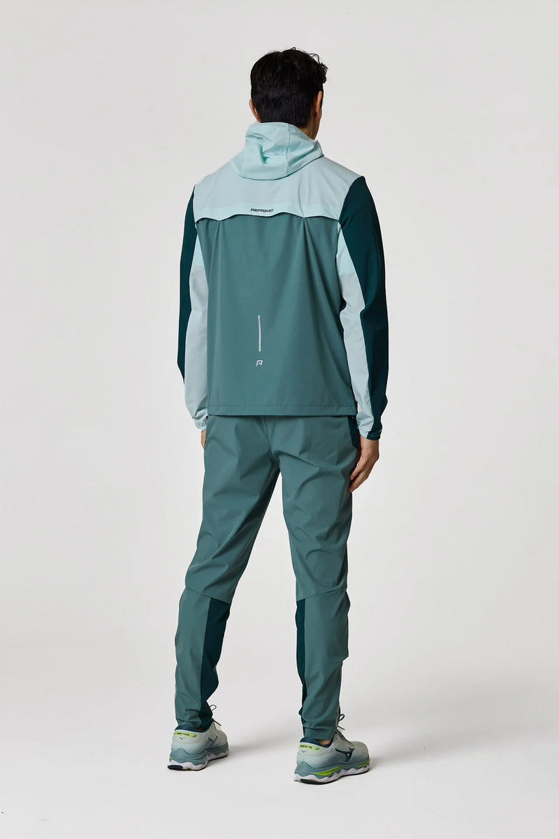 Men's Reprimo Forest Green Mint Flight Jacket And Pant Tracksuit Set