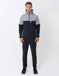 Men's Reprimo Geyser Windbreaker & Pant Tracksuit Set Marble Obsidian
