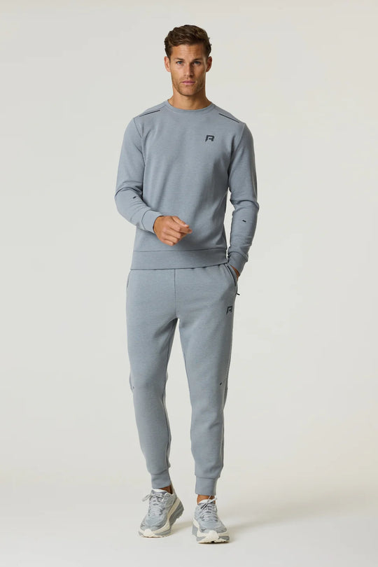Men's Reprimo Grey Motion Crew Neck Jumper & Jogger Set