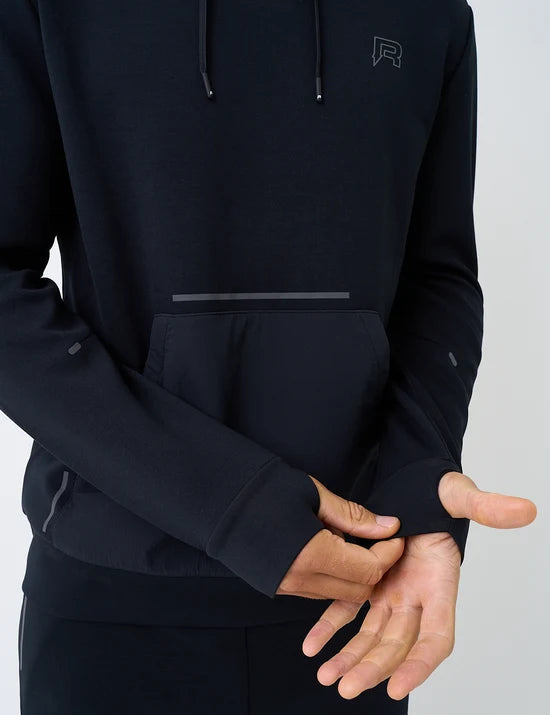 Men's Reprimo Hybrid Motion Hoodie & Jogger Tracksuit Set Black