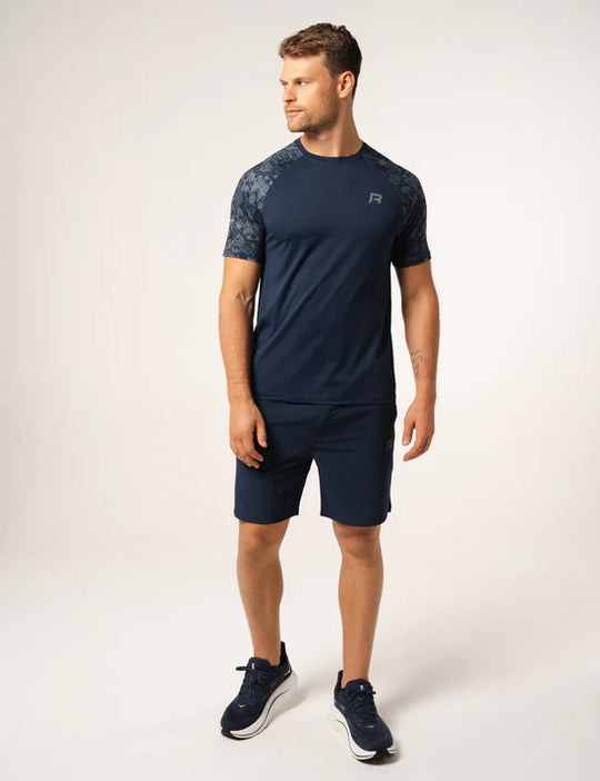 Men's Reprimo Navy Shibori T-Shirt & Navy Shibori Short Set