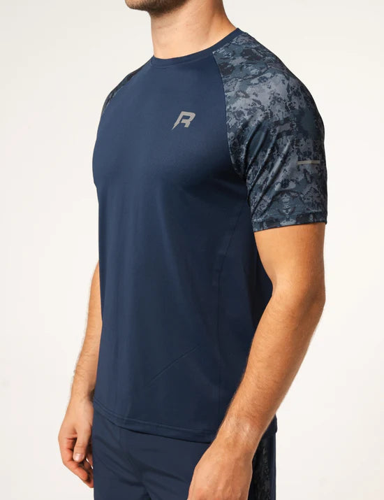 Men's Reprimo Navy Shibori T-Shirt — view 4