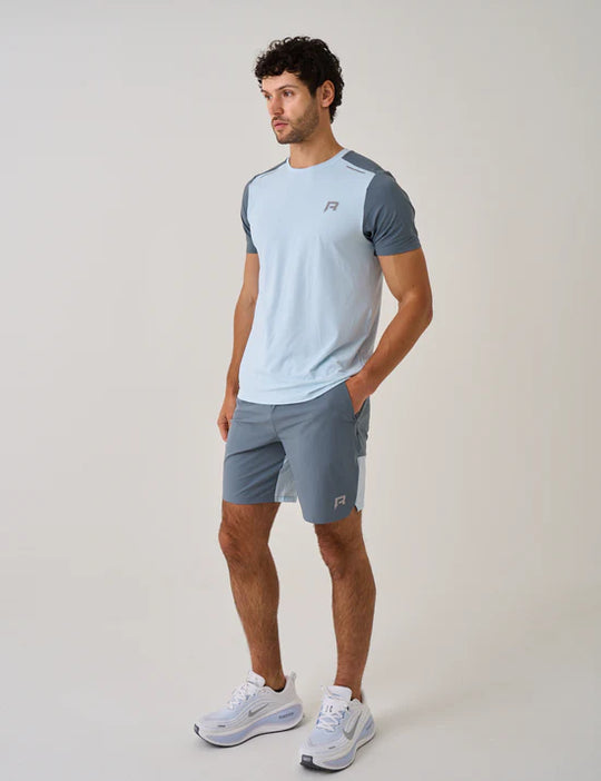 Men's Reprimo Sky Blue Flight T-Shirt & Short Set