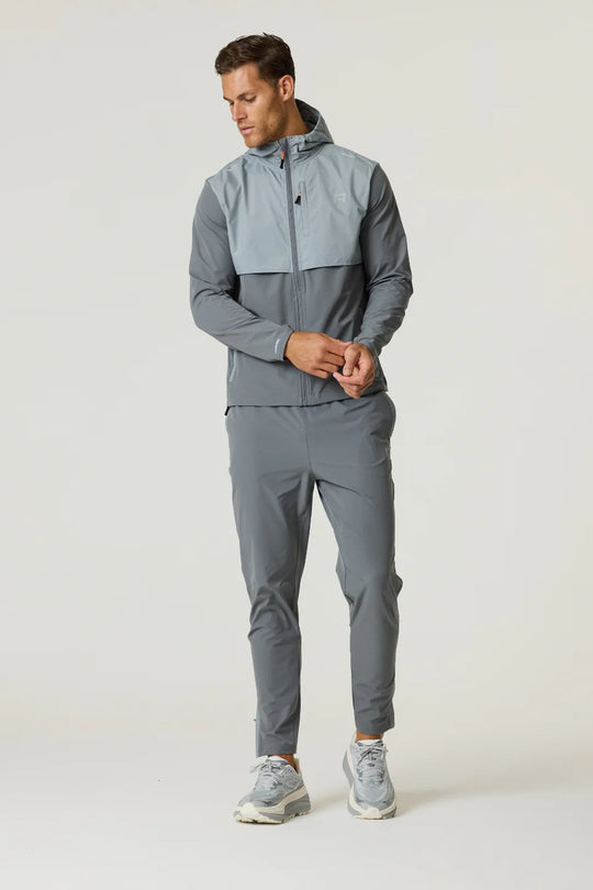 Men's Reprimo Slate Light Grey Summit Windbreaker Tracksuit Jacket & Tracksuit Pant Set