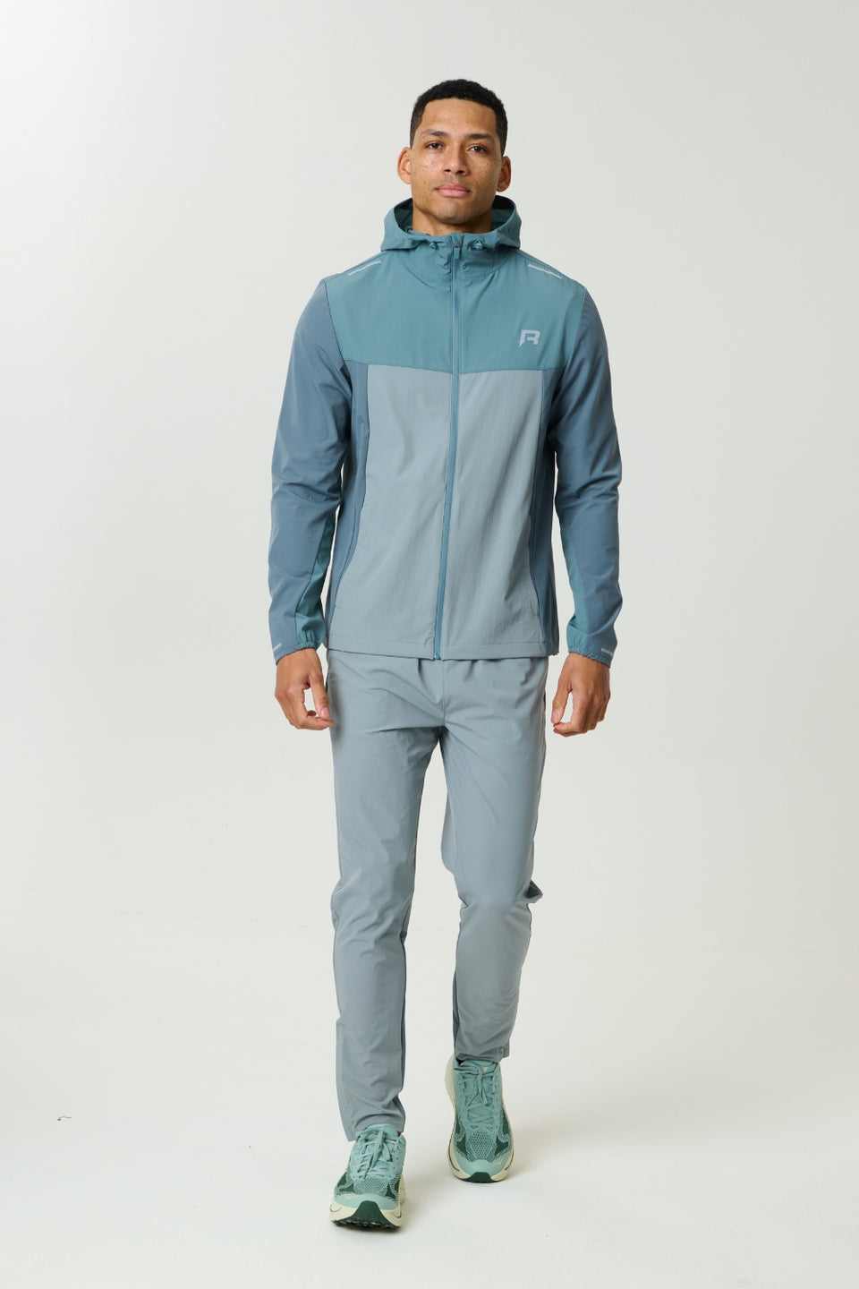 Men's Reprimo Tide Marble Flight Windbreaker Jacket & Pant Tracksuit Set