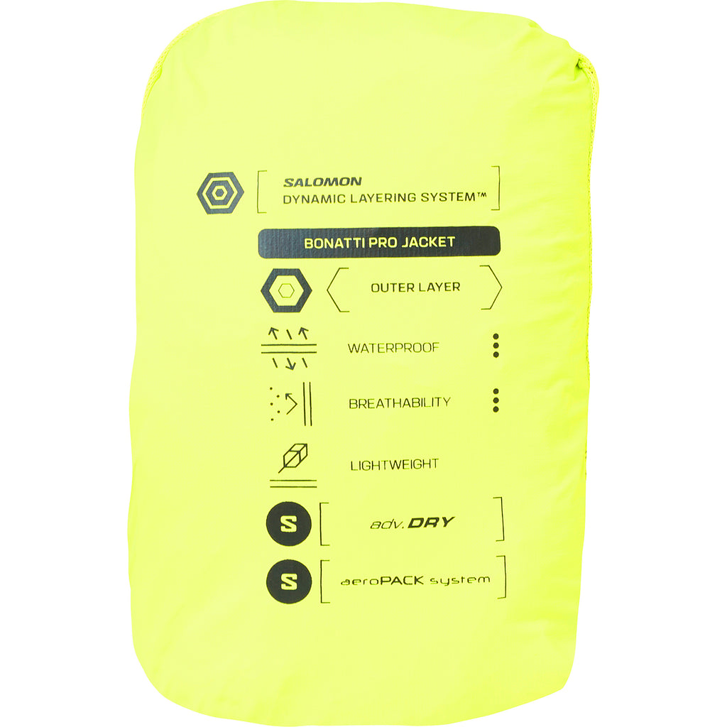 Men's Salomon Acid Lime Bonatti Pro Jacket — view 5