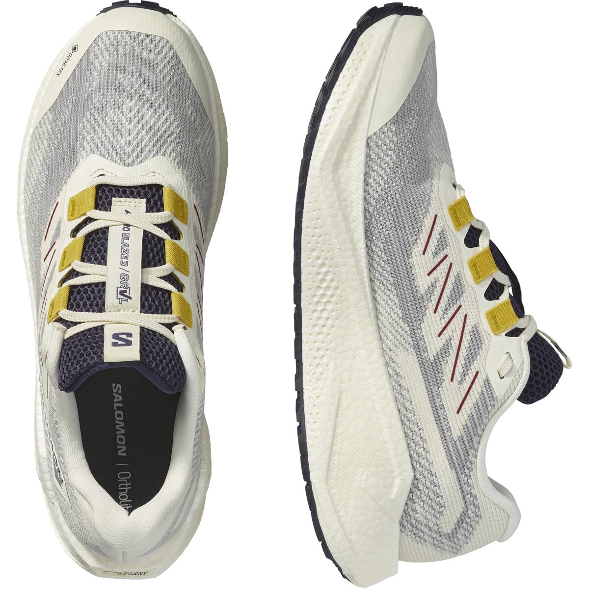 Men's Salomon Aero Blaze 3 GRVL GTX Vanila Ice/Lemon/White Trainers — view 3