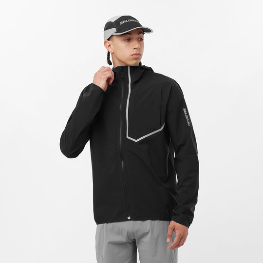 Men's Salomon Black Bonatti Trail Jacket