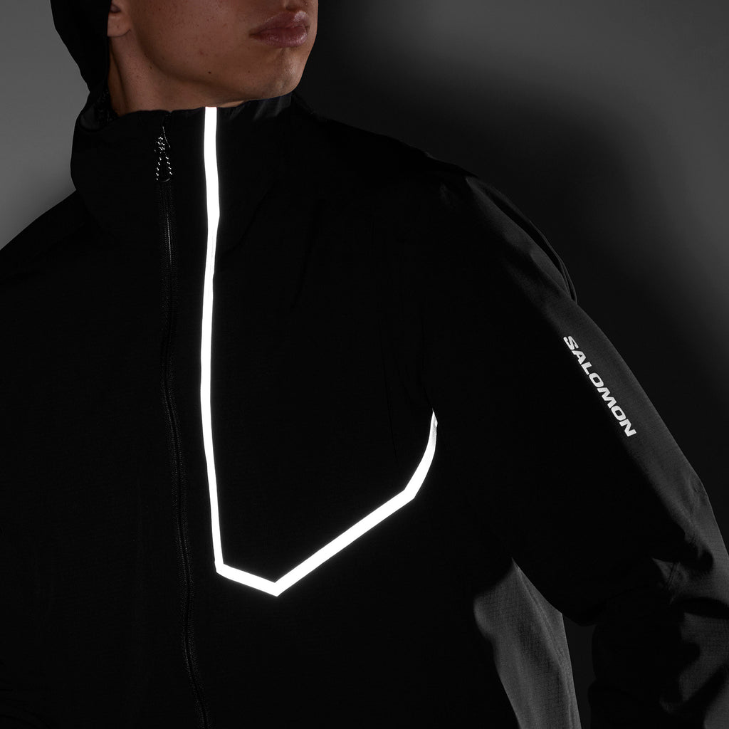 Men's Salomon Black Bonatti Trail Jacket — view 3