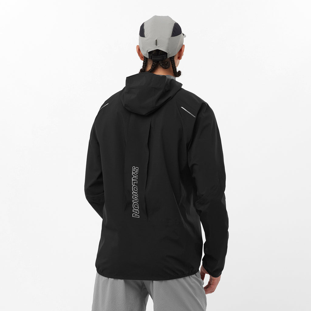 Men's Salomon Black Bonatti Trail Jacket — view 2