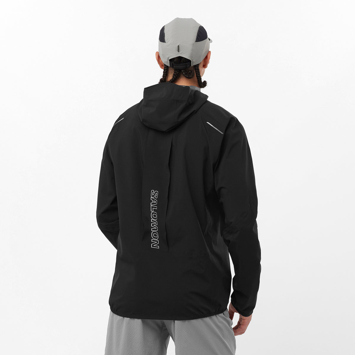 Men's Salomon Black Bonatti Trail Jacket — view 2