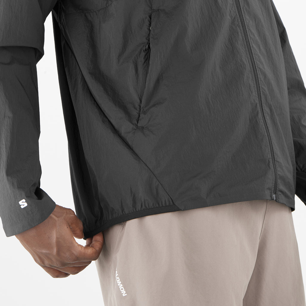 Men's Salomon Deep Black SHKout Fly Jacket — view 5