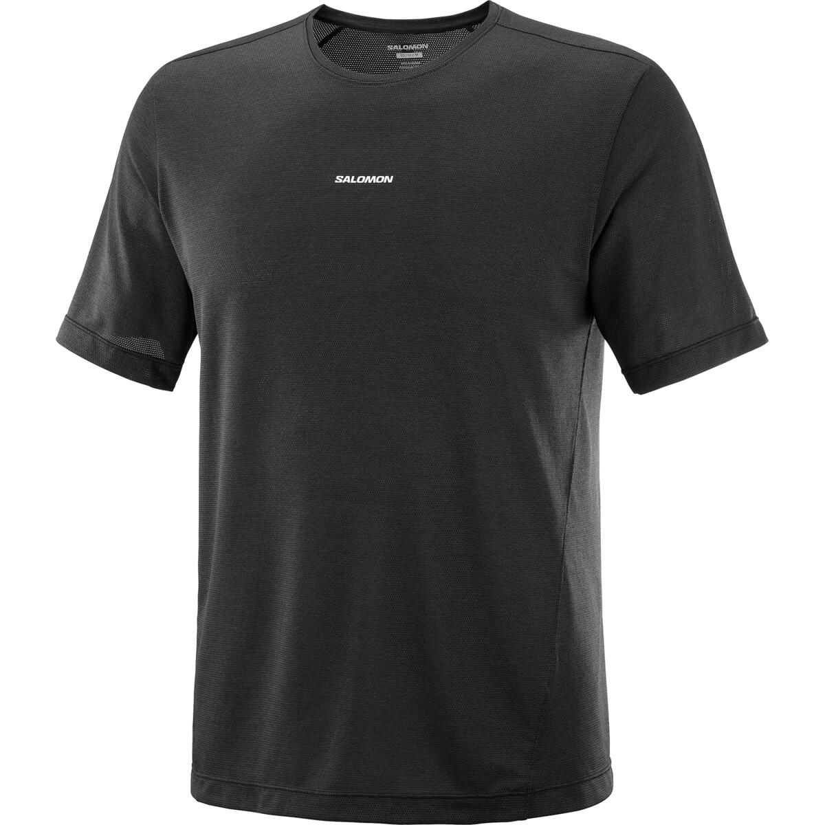 Men's Salomon Deep Black Shkout Core SS T Shirt & Salomon Deep Black SHKout Core 7" Shorts Set — view 3