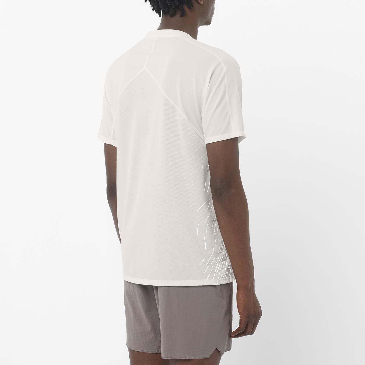 Men's Salomon Whisper White Sense Aero SS GFX T Shirt — view 2