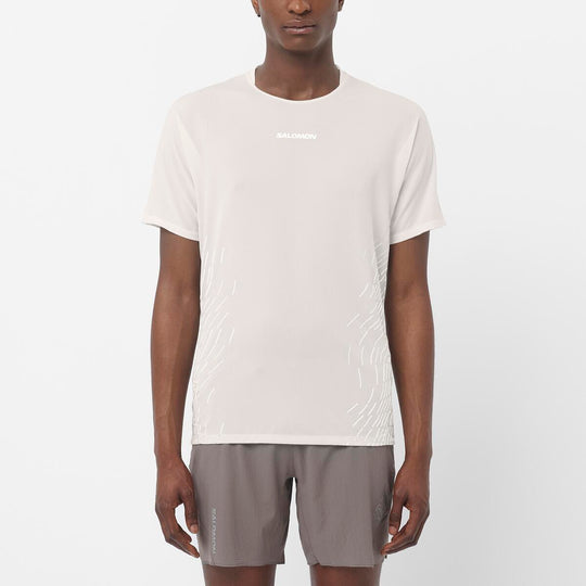 Men's Salomon Whisper White Sense Aero SS GFX T Shirt