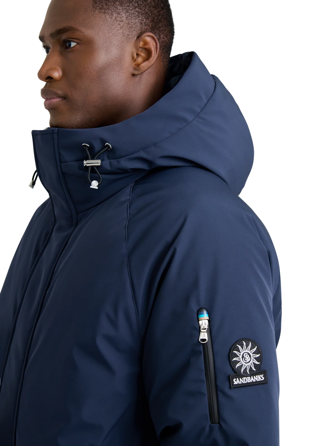 Men's Sandbanks Aspen Raglan Sleeve Puffer in Navy