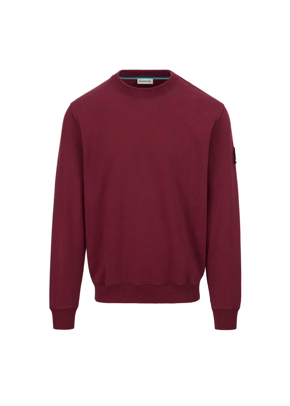 Men's Sandbanks Badge Logo Sweatshirt in Port