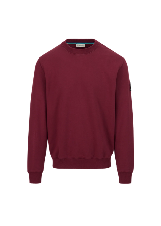 Men's Sandbanks Badge Logo Sweatshirt in Port