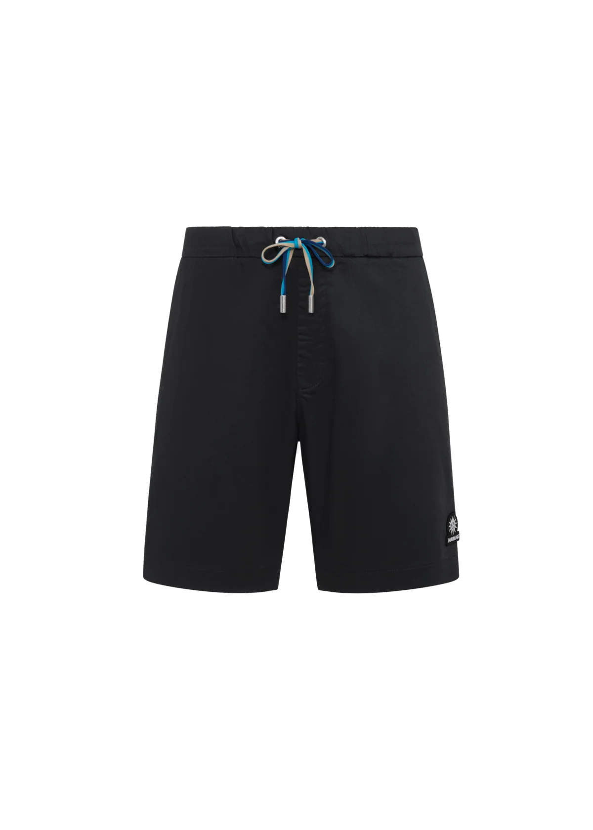 Men's Sandbanks Black Relaxed Cotton Drawstring Short — view 2
