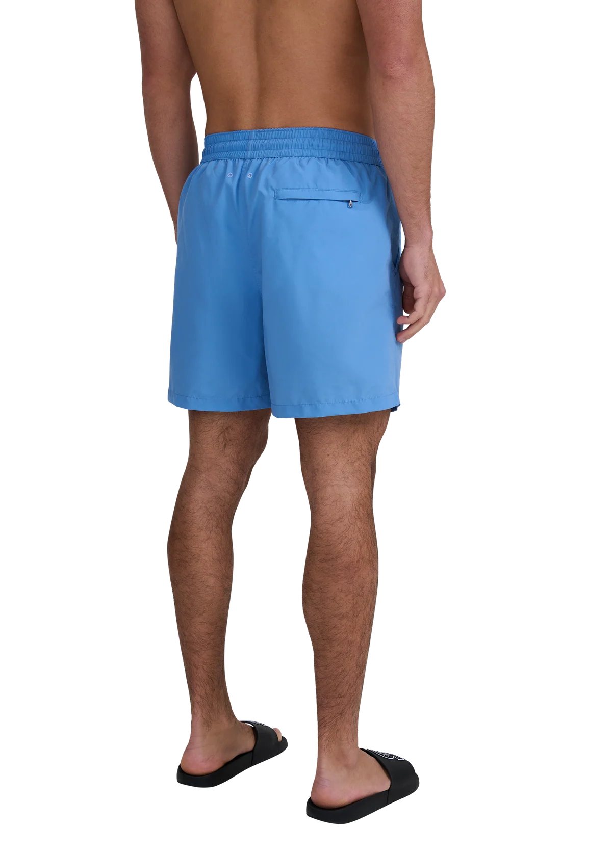 Men's Sandbanks Dusty Blue Badge Logo Recycled Swim Short — view 5