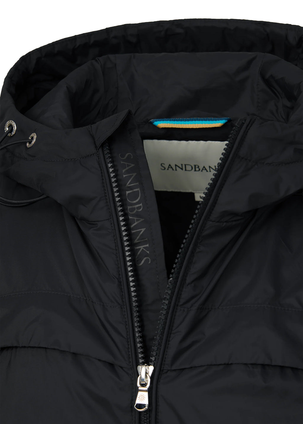 Men's Sandbanks Meridian Nylon Black Windbreaker - image 3