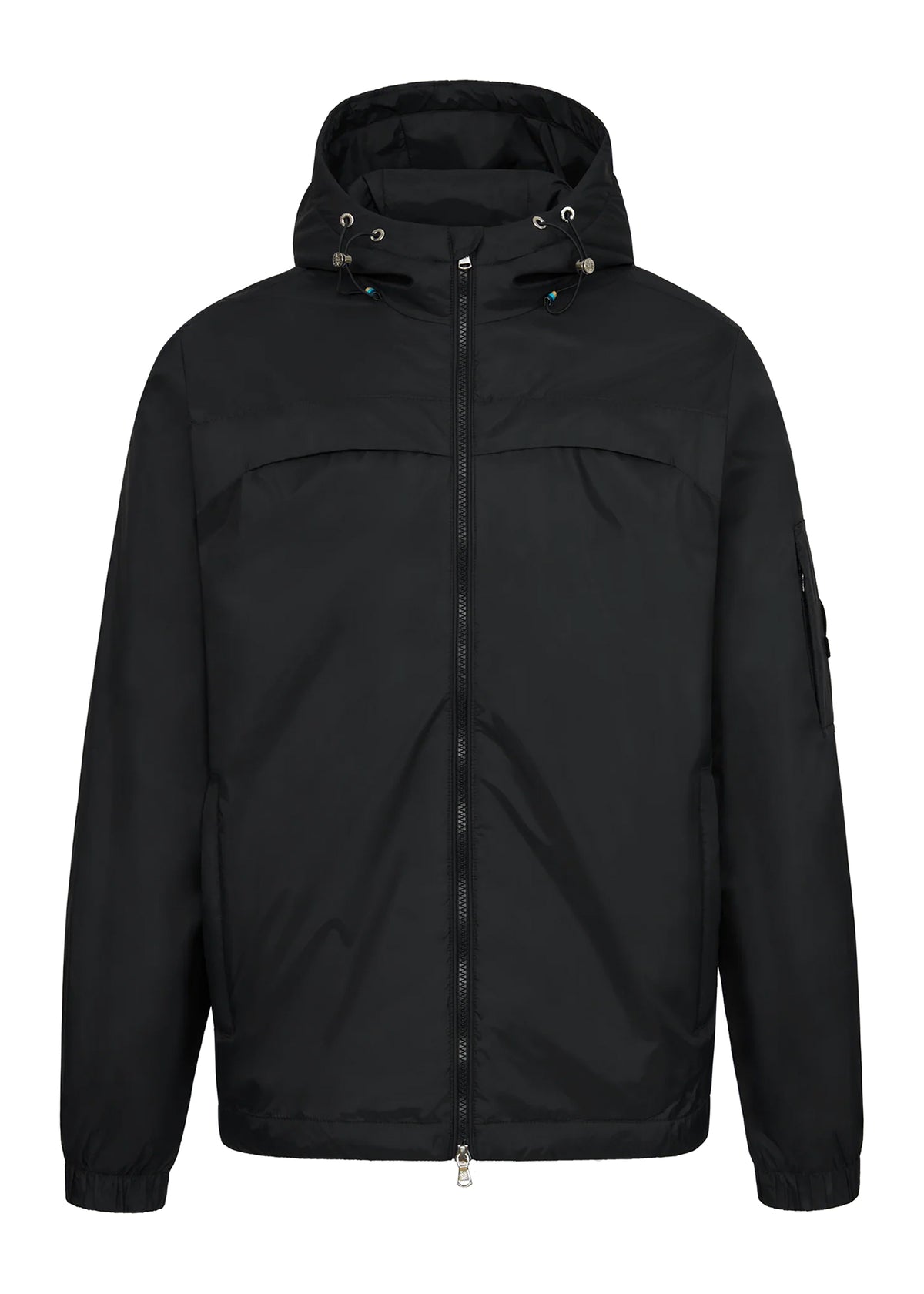 Men's Sandbanks Meridian Nylon Black Windbreaker - image 2