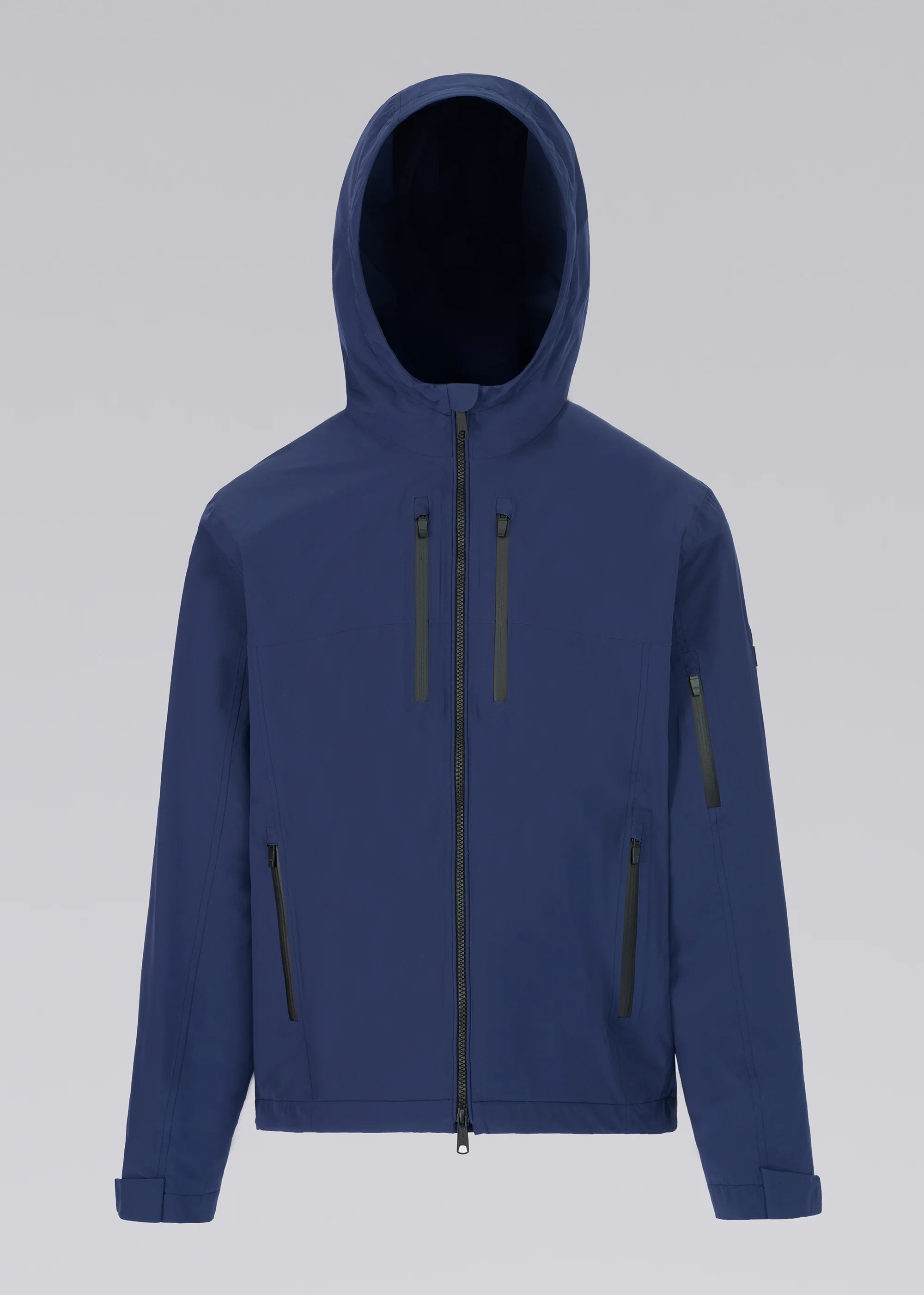 Men's Sandbanks Navy Hooded Waterproof Jacket