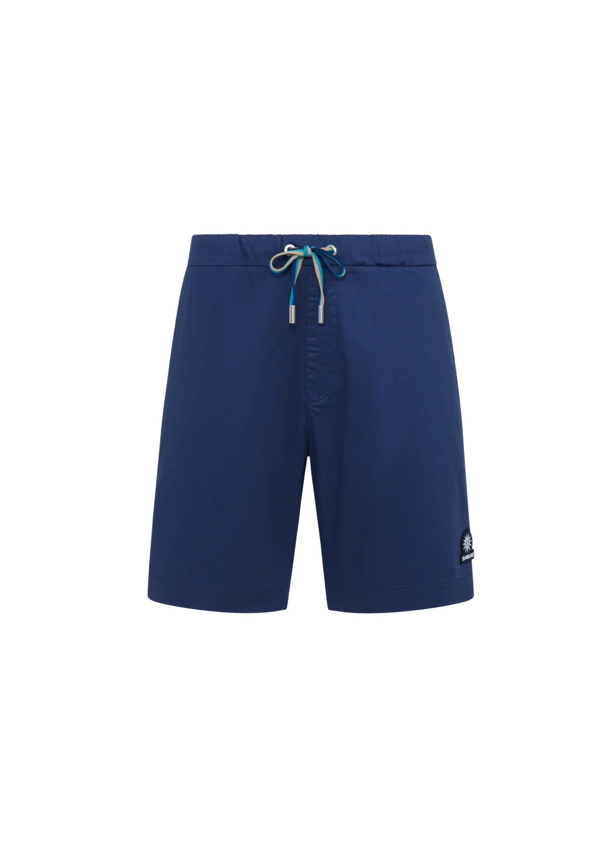 Men's Sandbanks Navy Relaxed Cotton Drawstring Short — view 2