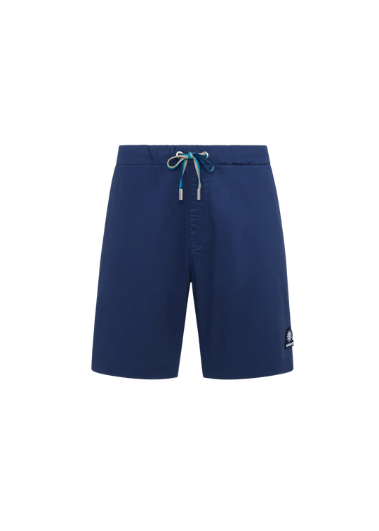 Men's Sandbanks Navy Relaxed Cotton Drawstring Short