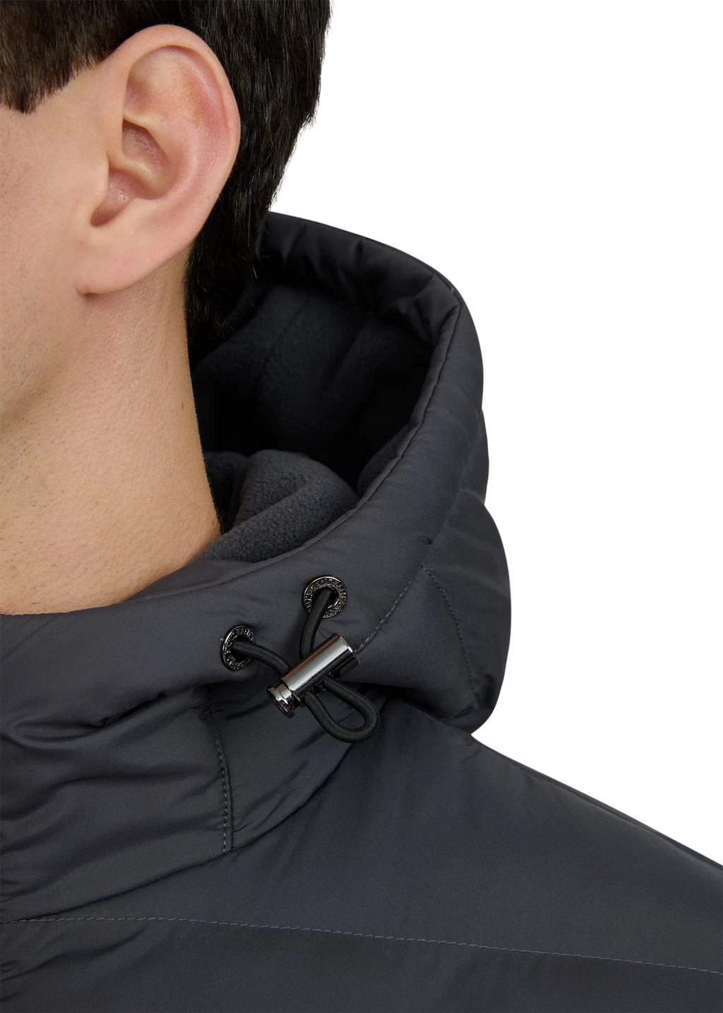 Men's Sandbanks Outlander Hybrid Puffer Jacket in Anthracite — view 3