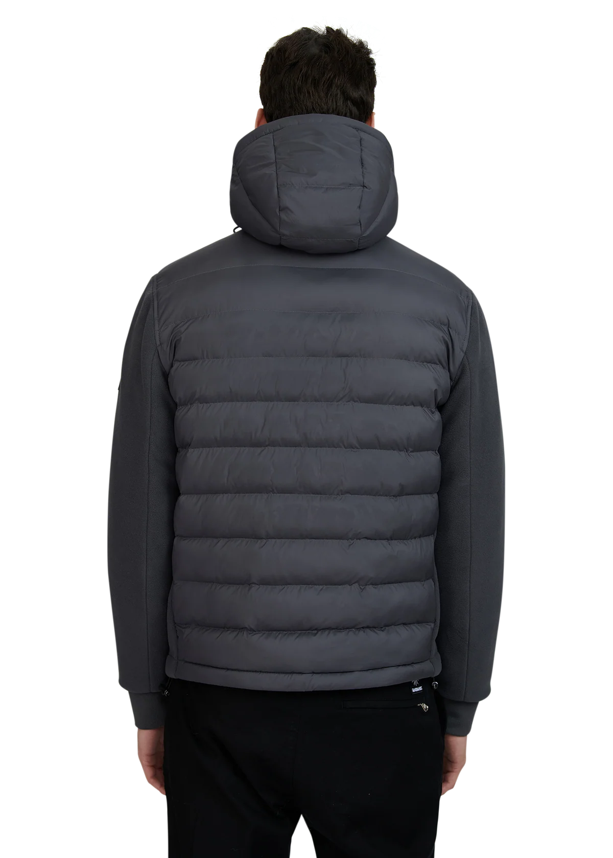 Men's Sandbanks Outlander Hybrid Puffer Jacket in Anthracite — view 4