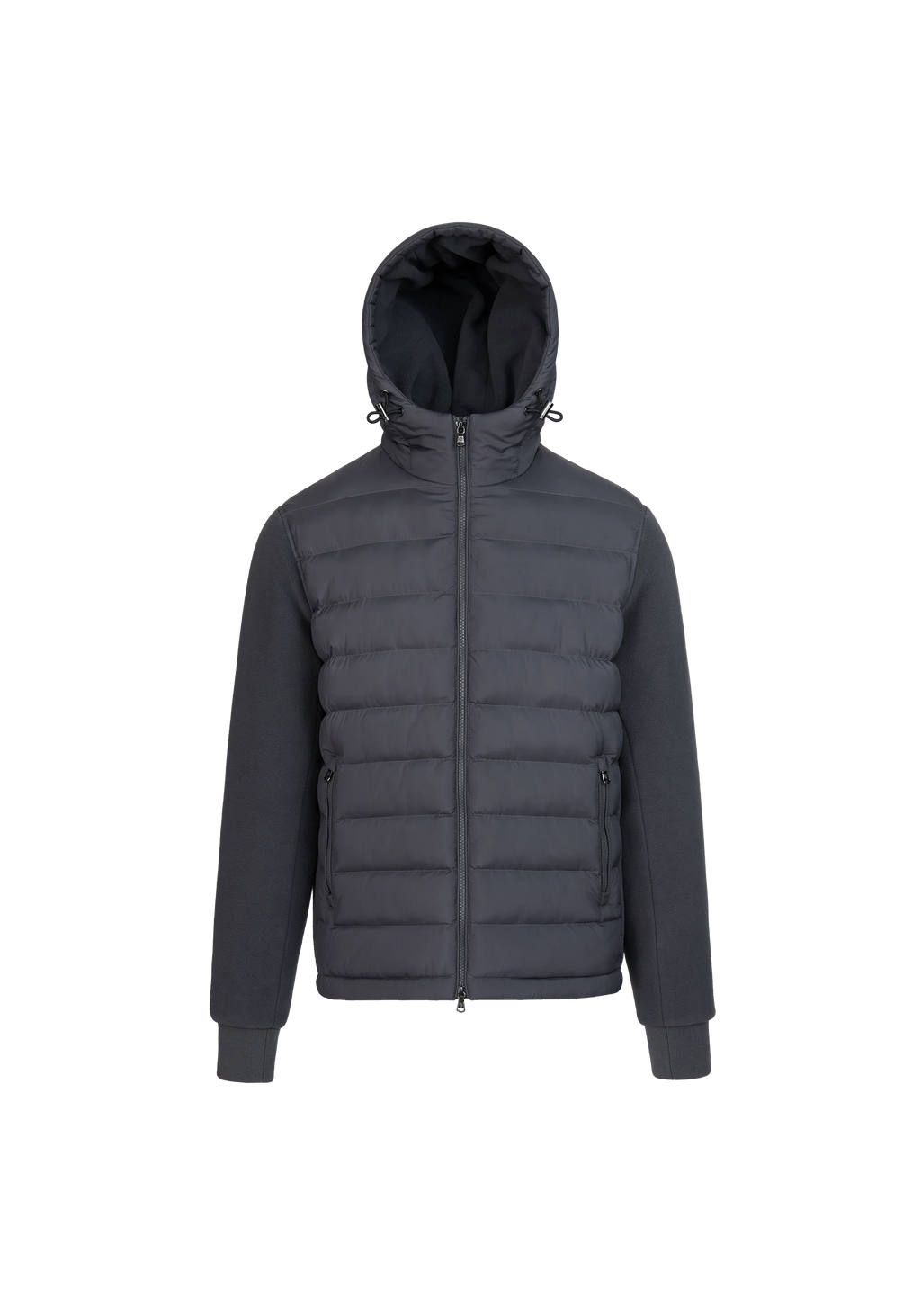 Men's Sandbanks Outlander Hybrid Puffer Jacket in Anthracite — view 2
