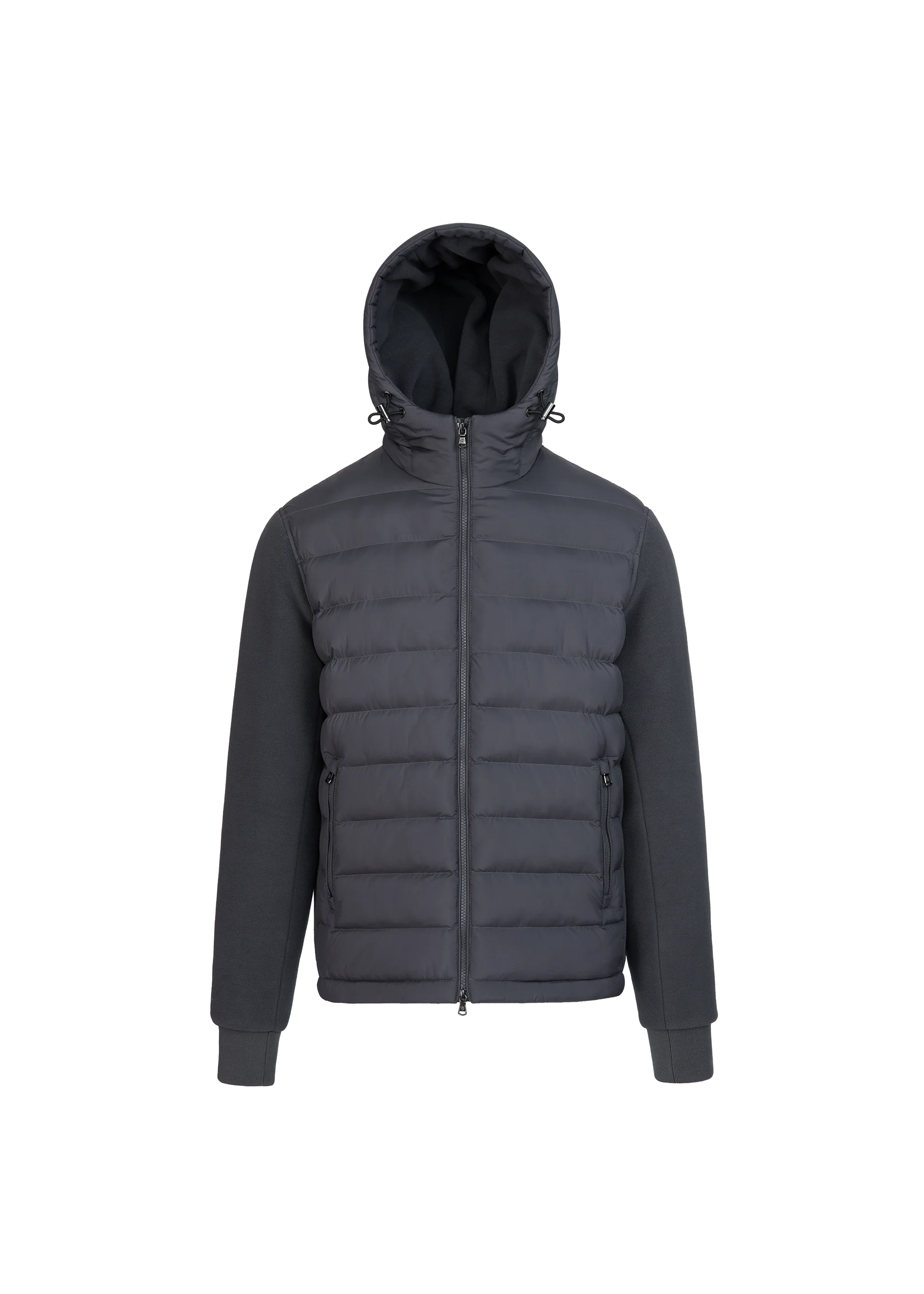 Men's Sandbanks Outlander Hybrid Puffer Jacket in Anthracite — view 2